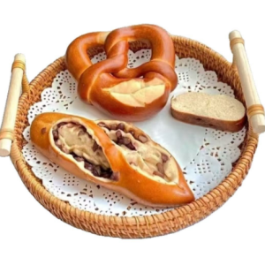 Handwoven Natural Rattan Tray & Fruit Basket