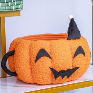 Halloween-themed desktop cartoon storage boxes | Cotton rope woven storage baskets | Toy and sundry organizers