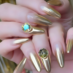 French rhinestone nail tips